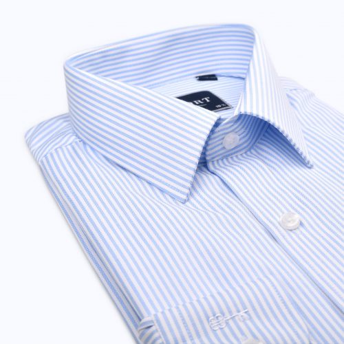 Light Blue Striped Oxford Shirt