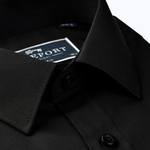 Navy Blue Pinpoint Shirt – Short Sleeved